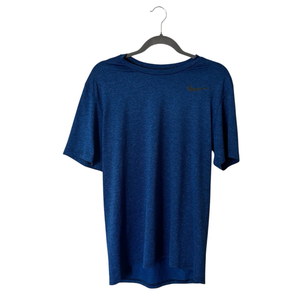 blue nike dri-fit short sleeve tee